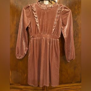 Hayden Girls Mauve Velvet Dress